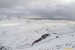 South towards the car