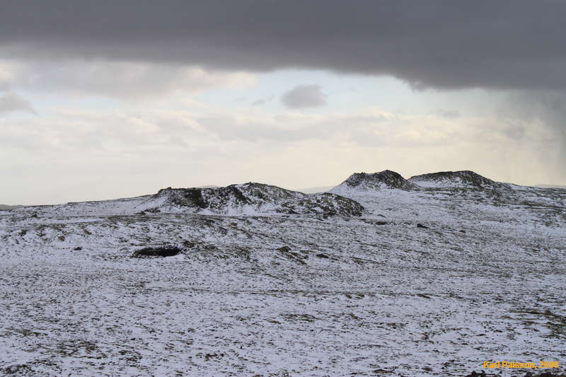 Another cave and more craters along the Eldborgir ridge