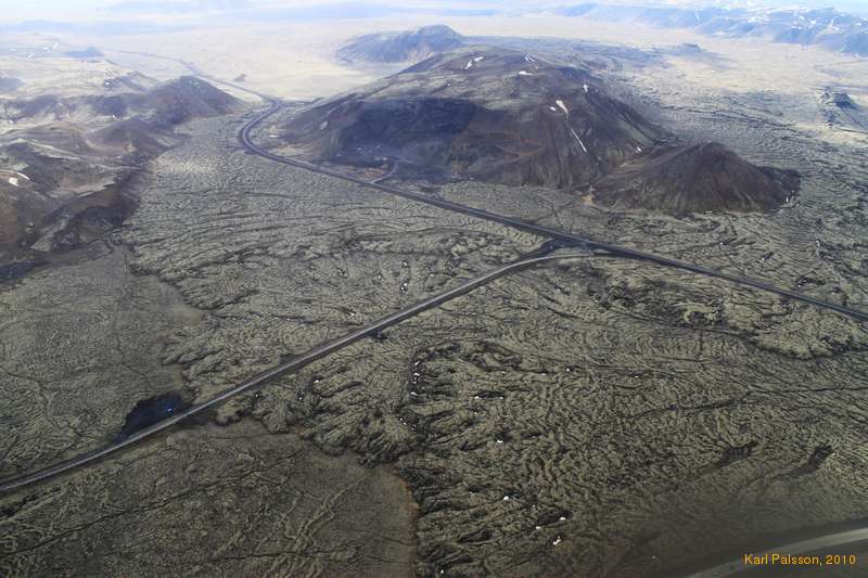 Roads cutting through 