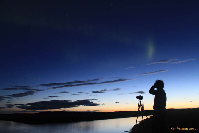 Bjöggi under the big dipper / karlsvagn / ursa major.