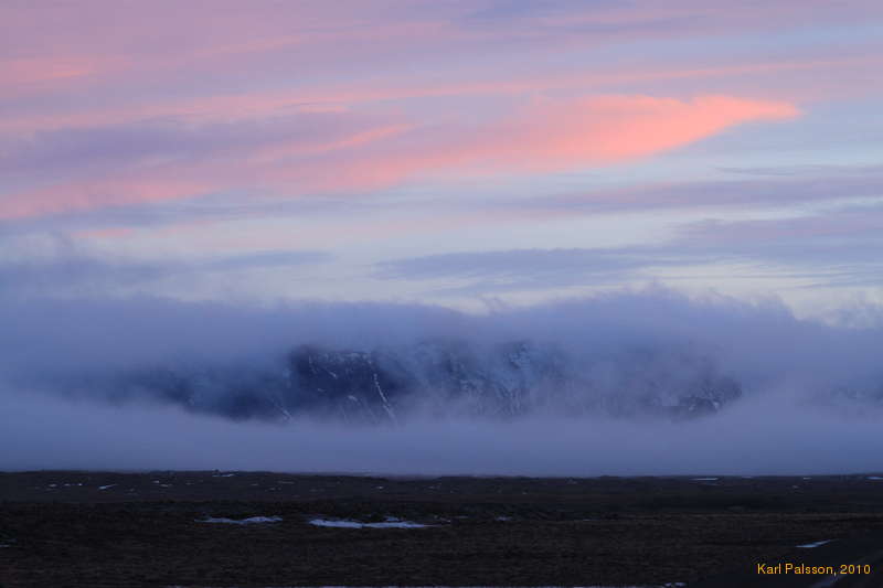 Layers of clouds on the way home