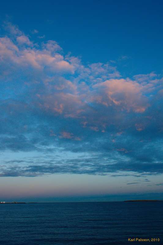 Morning light on the clouds