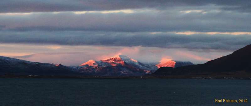 Sunset across the bay