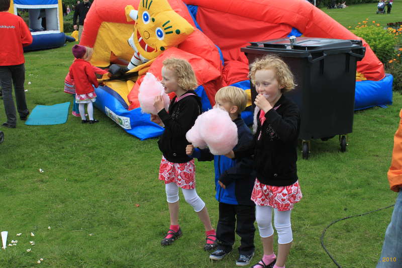 A few more kids dressed by their parents