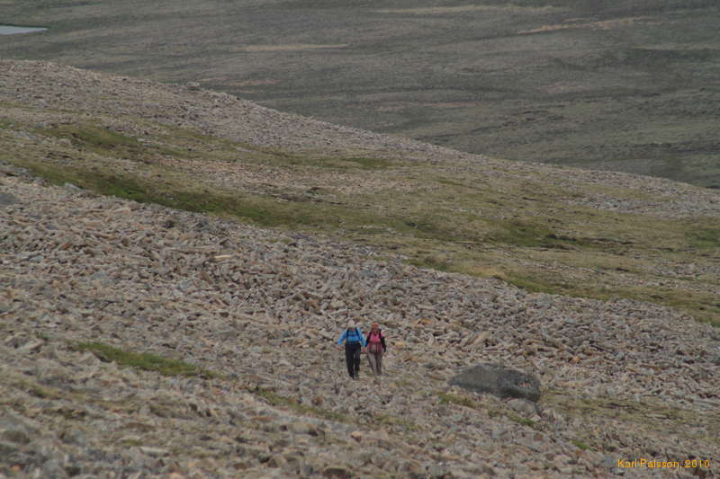 Helen and Mum in the field of pillars