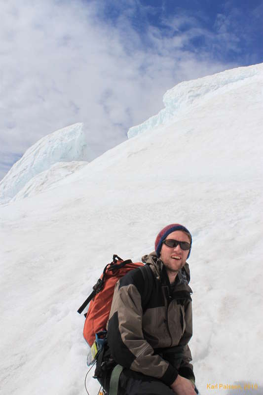 Descending in sunlight