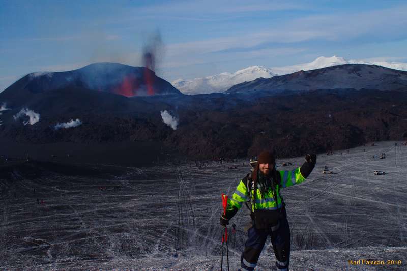 Vaidas and the lava fountains