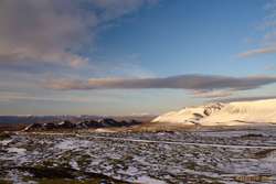 Looking to Rauðuhnukar and Vífelsfell from Eldborg.