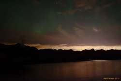 Aurora over Grænavatn and Seltún