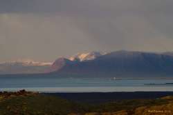 Looking over Seltjarnarnes to Esja and Skarðsheiði