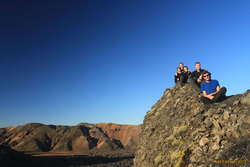 The gang on Bláhnúkur