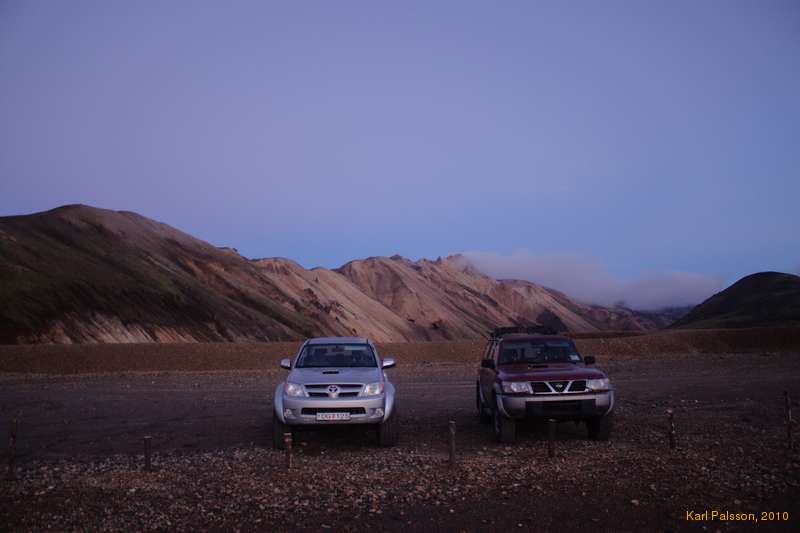Dusk at Landmannalaugar