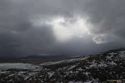 Holes in the sky let the sun in