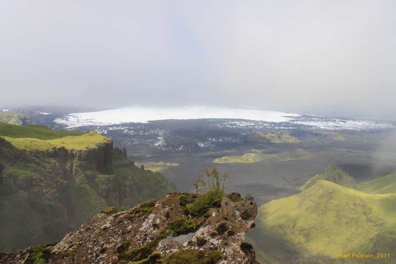Looking north towards Katla from Skálarfjall