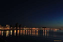 The night begins to return