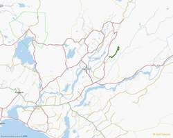 Trip area in dark green