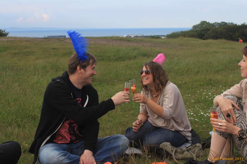 The happy couple, Eggert and Bel