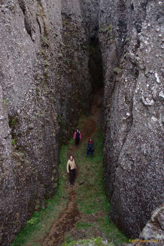 Begga, Kata and I in Lambafellsgjá