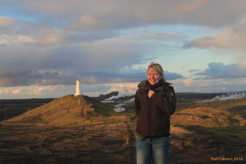 Ásta at Reykjanesvíti