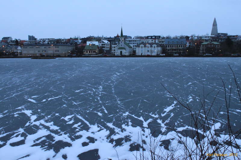 By the pond downtown