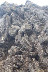 Hollow ropes of lava