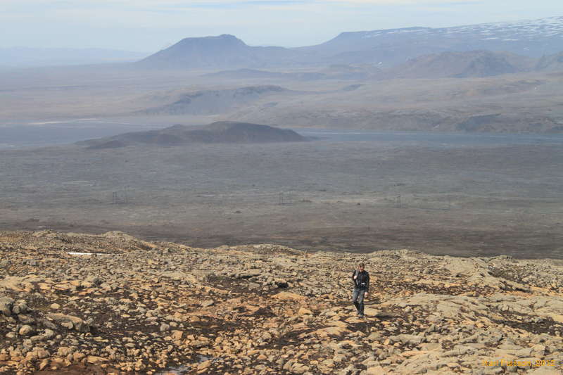 Bjarni strolling upwards