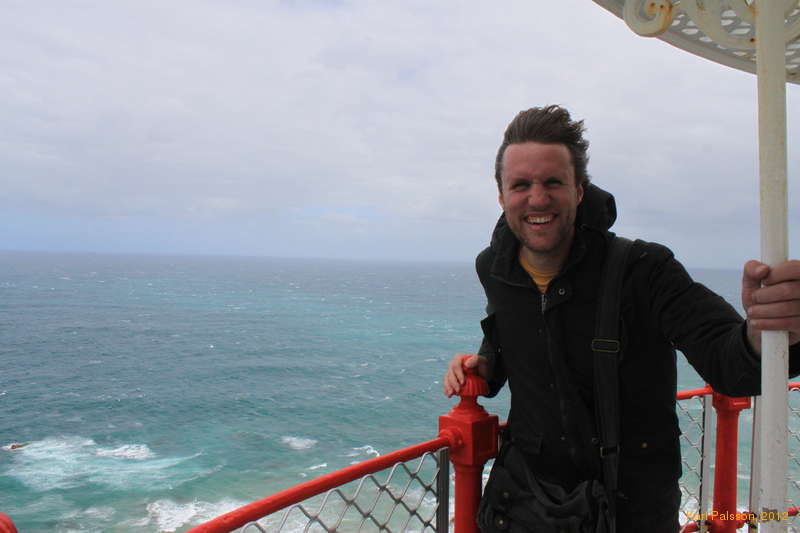 Windy outside the old Cape Otway lighthouse