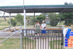Kata and Mum at the Pillaga Bore