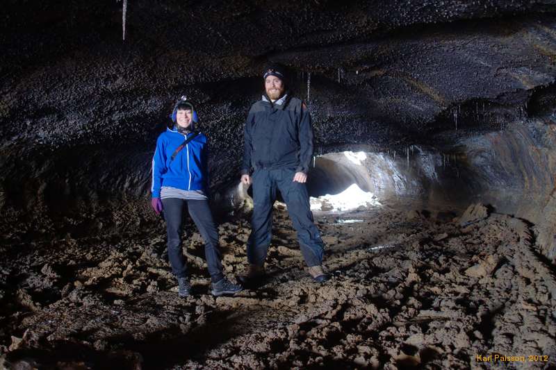 Ewelina and Hrafn in Langihellir