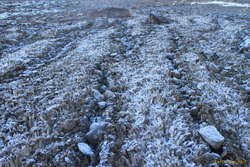 Icy ground