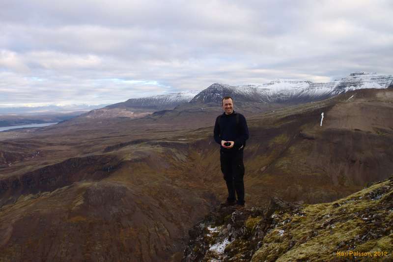 Logi on Tungukollur, Skessuhorn in the background