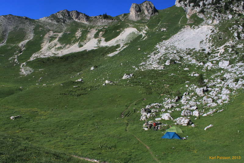 Campground in the morning