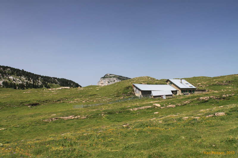 Relief! Water stop at Chalet de l'Alpe 