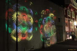 Christmas lights downtown