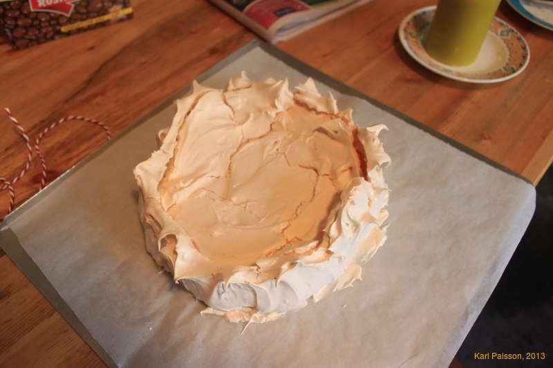 Out of the oven, collapsed a bit