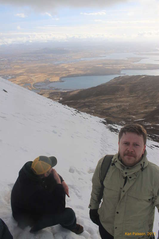 Árni and Tryggvi on Esja