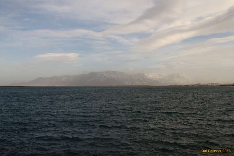 Ash clouds over Esja