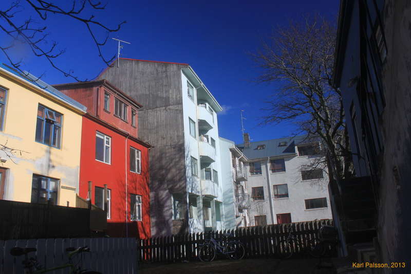 Lovely blue day at home