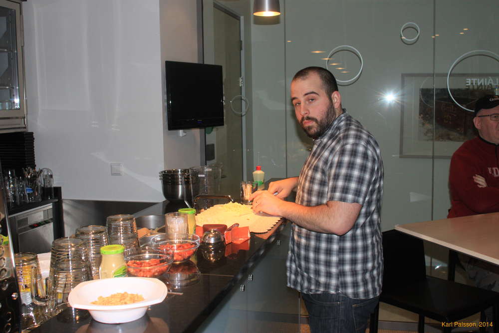 Eyvi preparing some tasty snacks