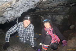 Bjöggi and Ewelina in Sængukonuhellir