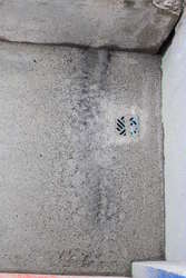 rain damaged concrete