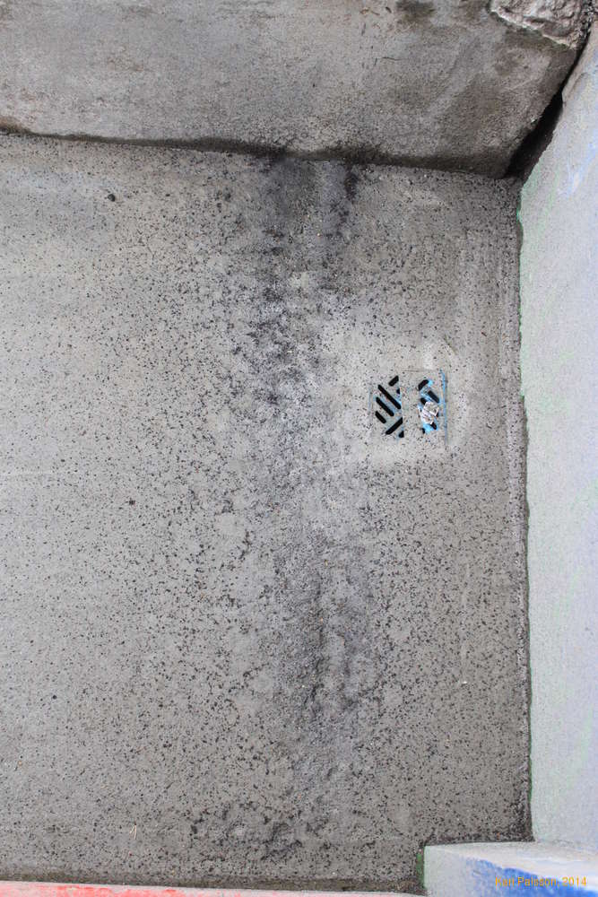 rain damaged concrete