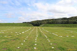 Inside the ring fort at Fyrkat