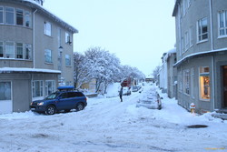Breaking ice downtown