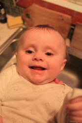 Stella in the kitchen