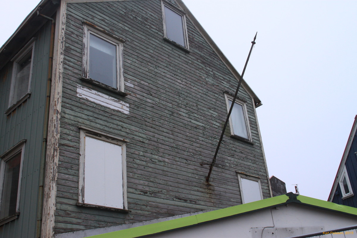 My old house, boarded up but still standing