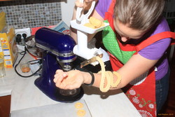 Helen making Vanilla Rings