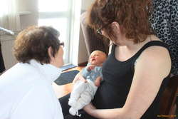 With Great Grandmother