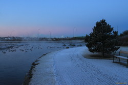 Winter morning on the way to work