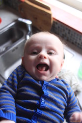 Stella in the kitchen